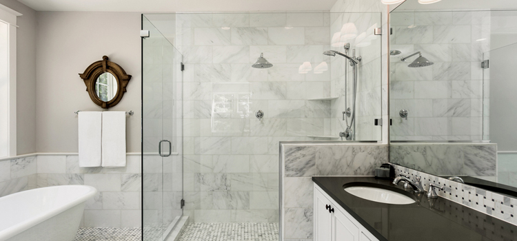bathroom shower door installation in Rosemead